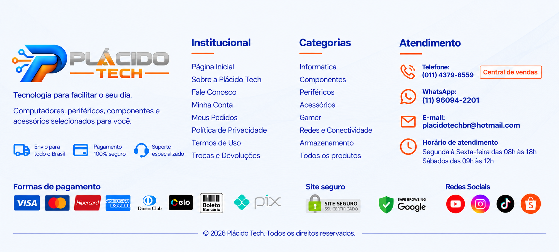 Rodapé Plácido Tech